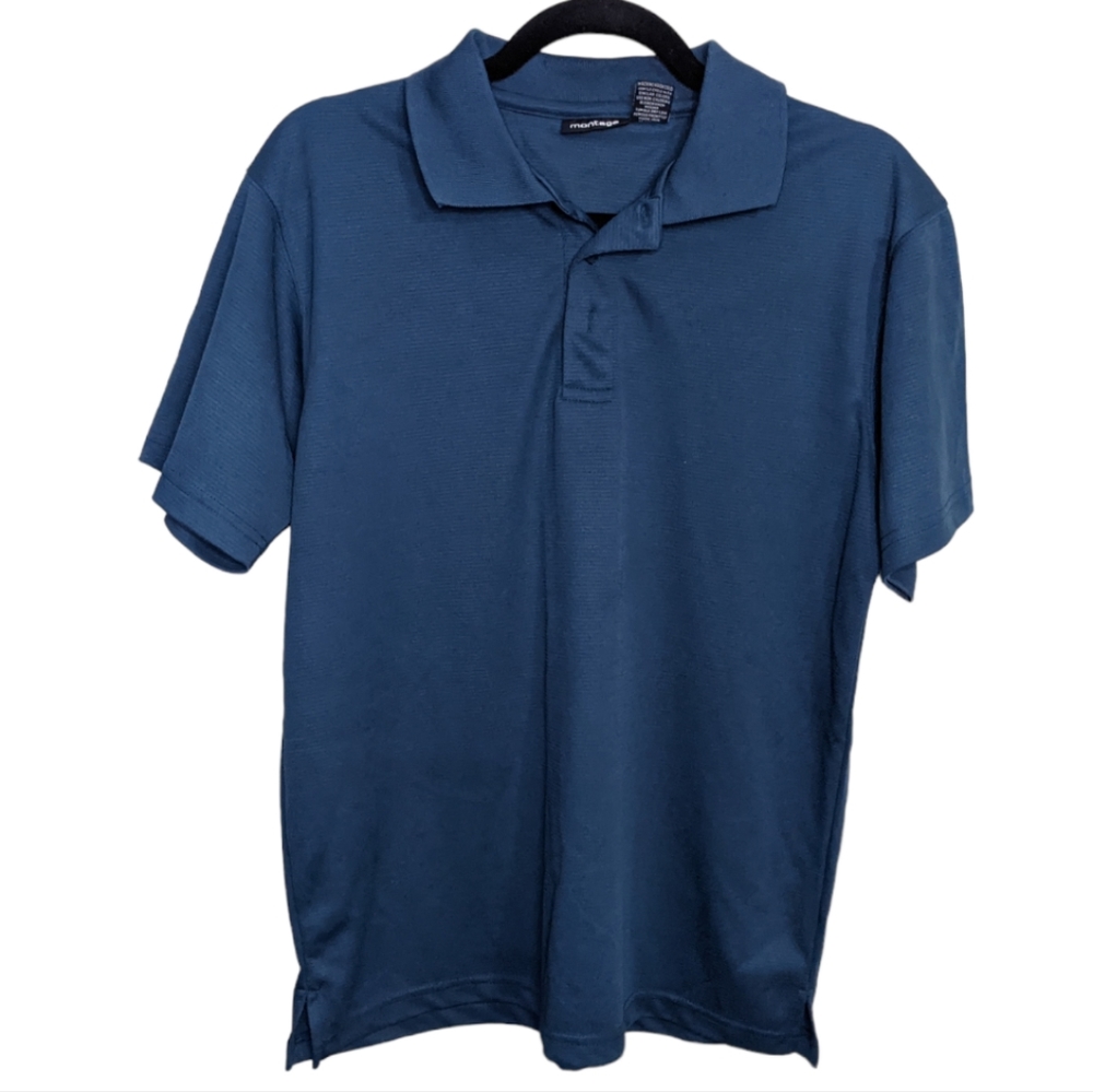 Montage Men’s Blue Bowling Polo Shirt 🎳💙
